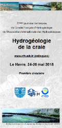 Plaquette du colloque «<small class="fine d-inline"> </small>Hydrogéologie de la craie<small class="fine d-inline"> </small>»